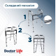 Ходунки складані з двома кнопками сталеві Doctor Life 12850/ST (12850/ST-1934)