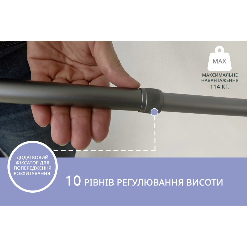 Тростина алюмінієва складна телескопічна Doctor Life 11874/SZ-G сірий (11874/SZ-G-2004)