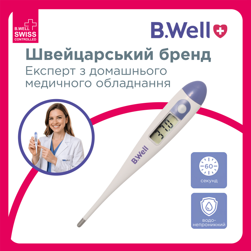 Медичний електронний термометр B.Well PRO-03 (PRO-03-2772)