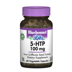 5-HTP (Гидрокситриптофан), 100 мг, Bluebonnet Nutrition, 60 капсул