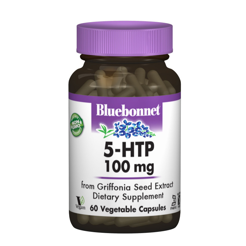 5-HTP (Гидрокситриптофан), 100 мг, Bluebonnet Nutrition, 60 капсул