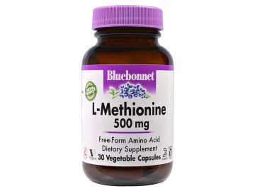 L-Метіонін 500 мг, Bluebonnet Nutrition, 30 гелевих капсул