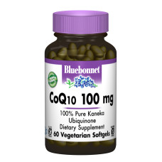 Коэнзим Q10 100мг, Bluebonnet Nutrition, 60 желатиновых капсул
