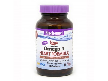 Омега-3 Формула для Серця, Bluebonnet Nutrition, Omega-3 Heart Formula, 60 желатинових капсул