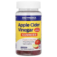 Яблочный уксус, Apple cider vinegar, Enzymedica, 74 жевательные таблетки