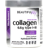 Коллаген 1 и 3 типа, Beautiful Ally, Bluebonnet Nutrition, Collagen Type I + III, порошок 198 г