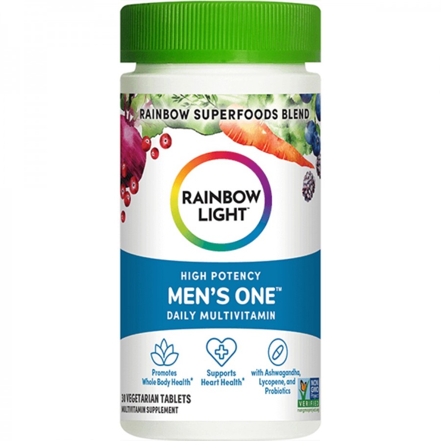 Мультивітаміни для чоловіків, Men's One, Rainbow Light, 30 таблеток