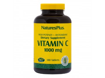 Вітамін C, Vitamin C, 1000 мг, Natures Plus, 180 таблеток