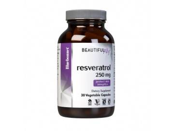 Ресвератрол 250 мг, Beautiful Ally, Bluebonnet Nutrition, Resveratrol 250 Мg, 30 рослинних капсул