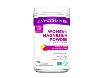 Магнієвий порошок для жінок, лимонно-малиновий смак, Women's Magnesium Powder, New Chapter, 169,5 гр