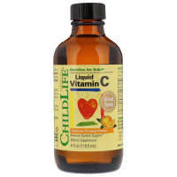 Жидкий витамин C для детей, вкус апельсина, Liquid Vitamin C, ChildLife, 118,5 мл