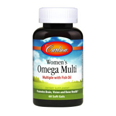 Жіночі Мультивітаміни з Омега, Carlson, 60 желатинових капсул