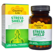 Антистресовий Енергетичний Комплекс, Stress Shield, Country Life, 60 вегетаріанських капсул