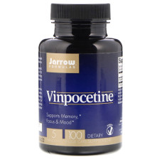 Винпоцетин, 5 мг, Jarrow Formulas, 100 гелевых капсул