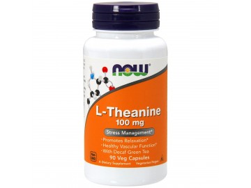 L-теанін, L-Theanine, Now Foods, 100 мг, 90 вегетаріанських капсул