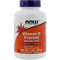 Витамин C, Кристаллы, Vitamin C Crystals, Now Foods, 8 унций (227 г)