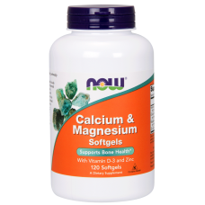 Кальцій & Магній + Вітамін D, Now Foods, 120 желатинових капсул