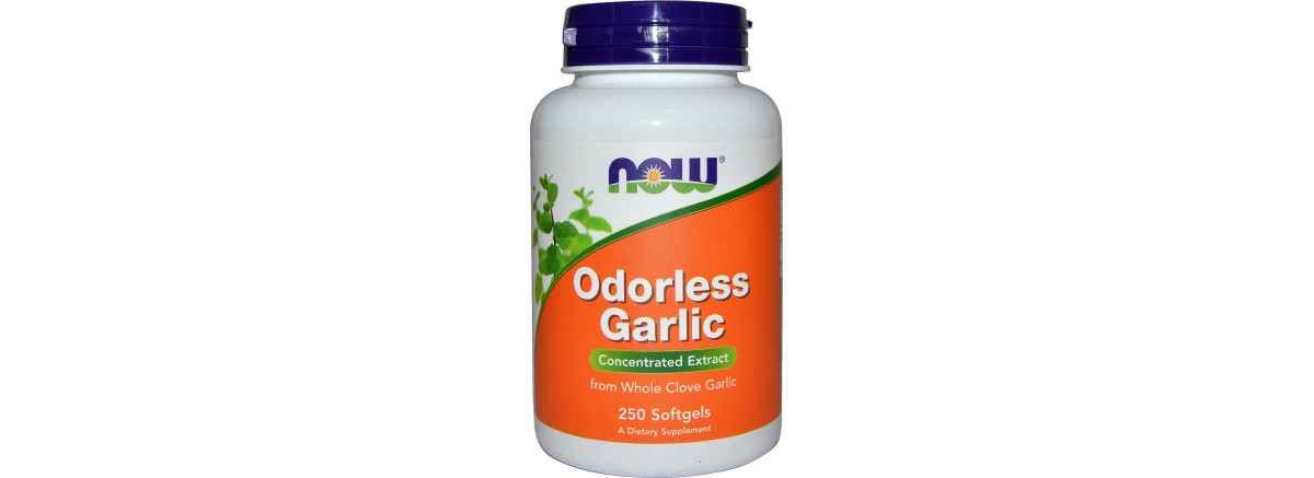 Часник без запаху, концентрований екстракт, Now Foods, Odorless Garlic, 250 желатинових капсул
