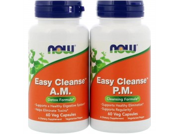 Детокс Очищення Організму, Easy Cleanse, Now Foods, 2 баночки по 60 капсул