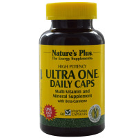 Ежедневные мультивитамины, Ultra One, Natures Plus, 60 гелевых капсул