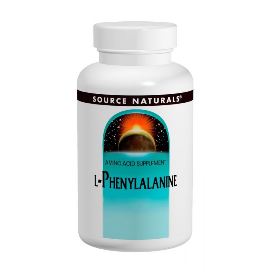 L-Фенілаланін 500мг, Source Naturals, 100 таблеток