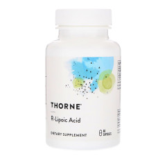 R-Липоевая кислота, R-Lipoic Acid, Thorne Research, 60 капсул