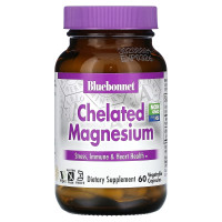 Магний хелатный, Albion, Bluebonnet Nutrition, 60 капсул