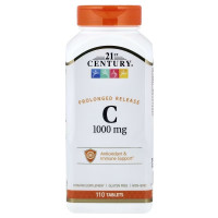 Вітамін C, 1000 мг, пролонгованої дії, Vitamin C, 21st Century, 110 таблеток