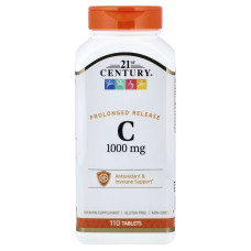 Вітамін C, 1000 мг, пролонгованої дії, Vitamin C, 21st Century, 110 таблеток