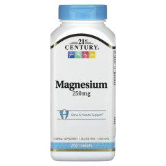 Магній, 250 мг, Magnesium, 21st Century, 250 таблеток