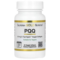 Пирролохинолинхинон PQQ, 20 мг, California Gold Nutrition, 30 вегетарианских капсул