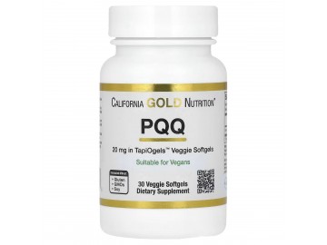 Пірролохінолінхінон PQQ, 20 мг, California Gold Nutrition, 30 вегетаріанських капсул