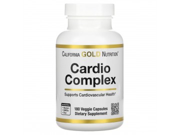 Кардіо-комплекс, Cardio Complex, California Gold Nutrition, 180 вегетаріанських капсул