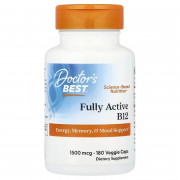 Витамин B12, 1500 мкг, Fully Active B12, Doctor's Best, 180 вегетарианских капсул