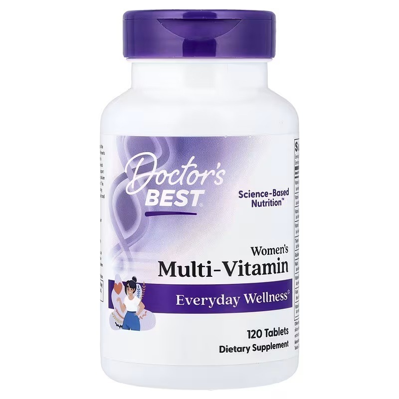 Мультивітаміни для жінок, Women's Multi-Vitamin, Doctor's Best, 120 таблеток