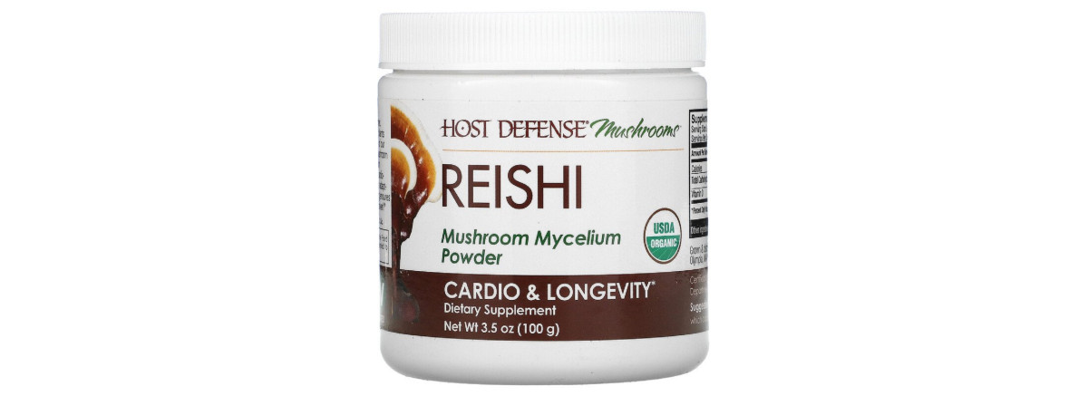Рейші, порошок грибного міцелію, Reishi, Fungi Perfecti, 100 гр