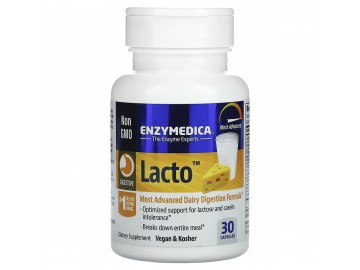 Ферменти для перетравлення лактози, Lacto, Enzymedica, 30 капсул