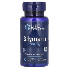 Розторопша (Сілімарін), 100 мг, Silymarin, Life Extension, 90 вегетаріанських капсул