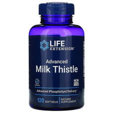 Силимарин (Расторопша), European Milk Thistle, Life Extension, 120 желатиновых капсул