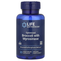 Брокколі з мірозиназу, Optimized Broccoli and Myrosinase, Life Extension, 30 вегетаріанських капсул