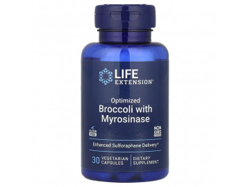Брокколі з мірозиназу, Optimized Broccoli and Myrosinase, Life Extension, 30 вегетаріанських капсул
