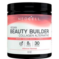 Веганский Коллаген, вкус гибискуса, Vegan Beauty Builder, NeoCell, 227 г (8,5 унций)