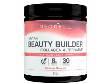 Веганський Колаген, смак гібіскусу, Vegan Beauty Builder, NeoCell, 227 гр (8,5 унцій)