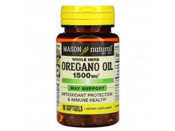 Масло Орегано 1500 мг, Oregano Oil, Mason Natural, 90 гелевих капсул