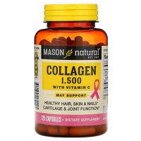 СКИДКА Коллаген с витамином C, 1500 мг, Collagen, Mason Natural, 120 капсул (мягкие)