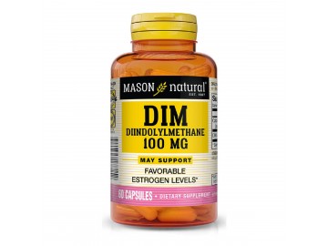 Дііндолілметан 100мг, DIM Diindolylmethane, Mason Natural, 60 капсул