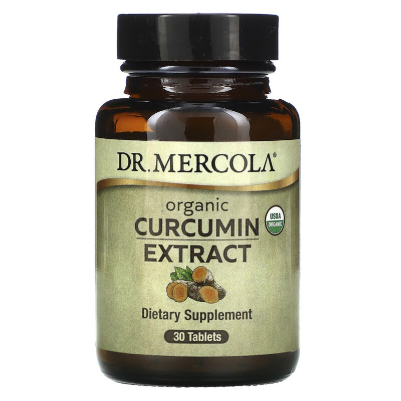Куркумин органический экстракт, Organic Curcumin Extract, Dr. Mercola, 30 таблеток