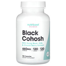 Комплекс для жінок із клопогоном, Women, Black Cohosh with Dong Quai, DIM & Chaste Berry Extract, Nutricost, 120 капсул
