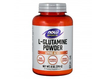 Глютамін в Порошку, L-Glutamine Powder, Now Foods, 170 гр.