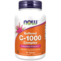 Комплекс Витамина C-1000, с 250 мг биофлавоноидов, Complex C -1000 With 250 mg of Bioflavonoids, Now Foods, 90 таблеток